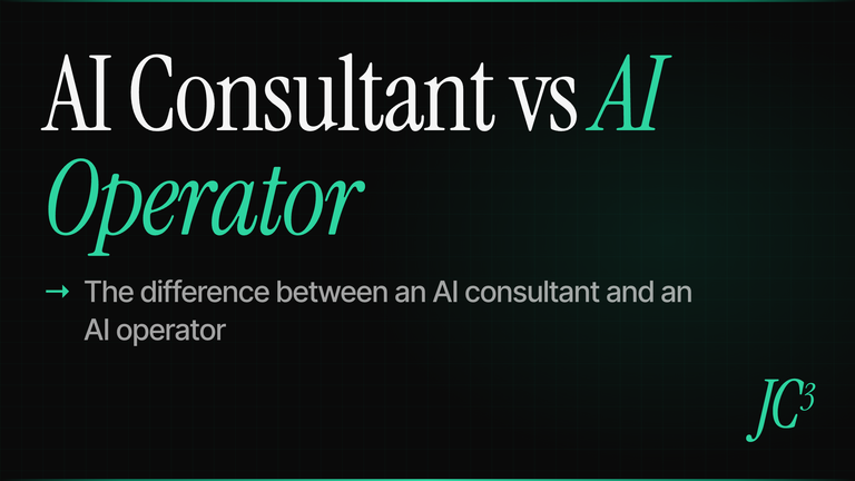 Cover image for AI Consultant vs AI Operator