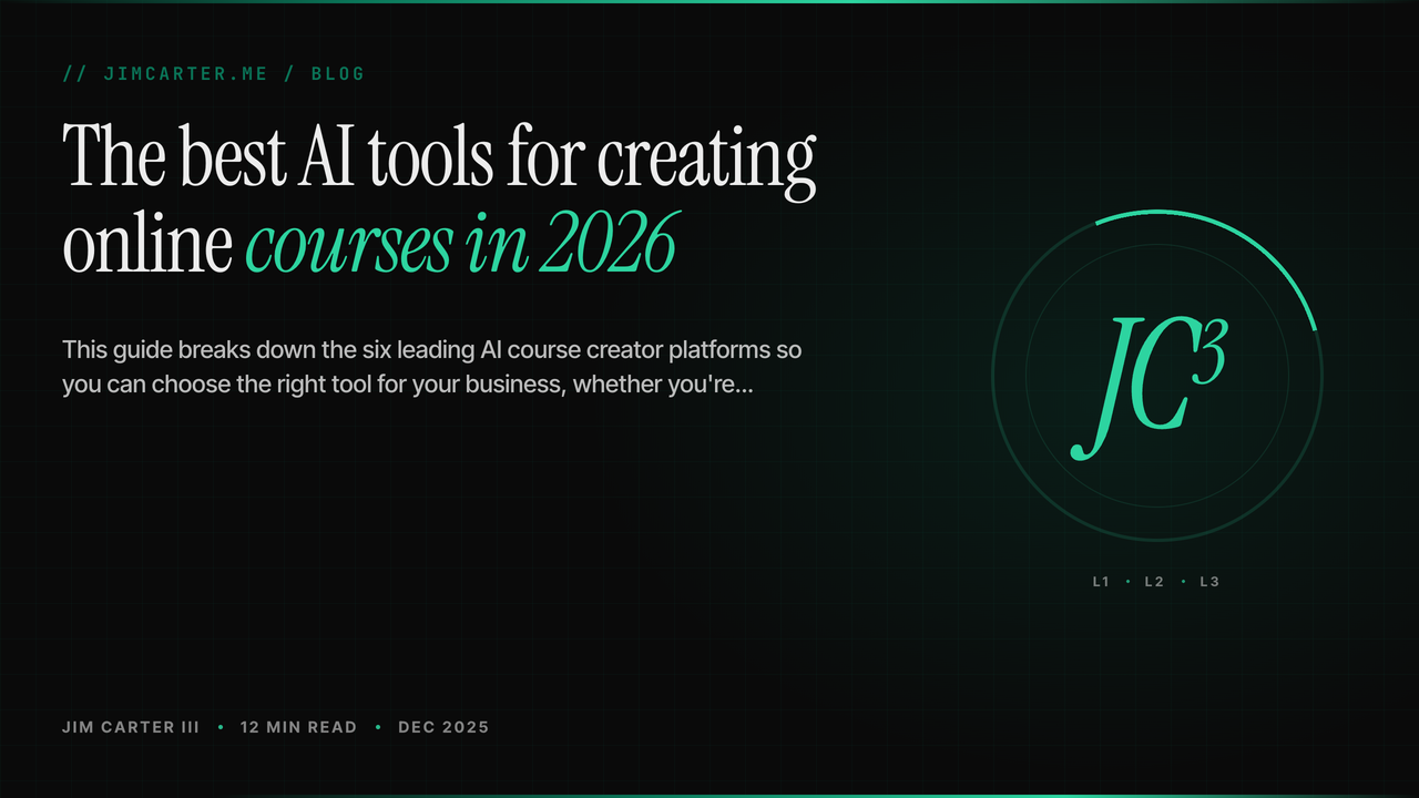 Cover image for The best AI tools for creating online courses in 2026