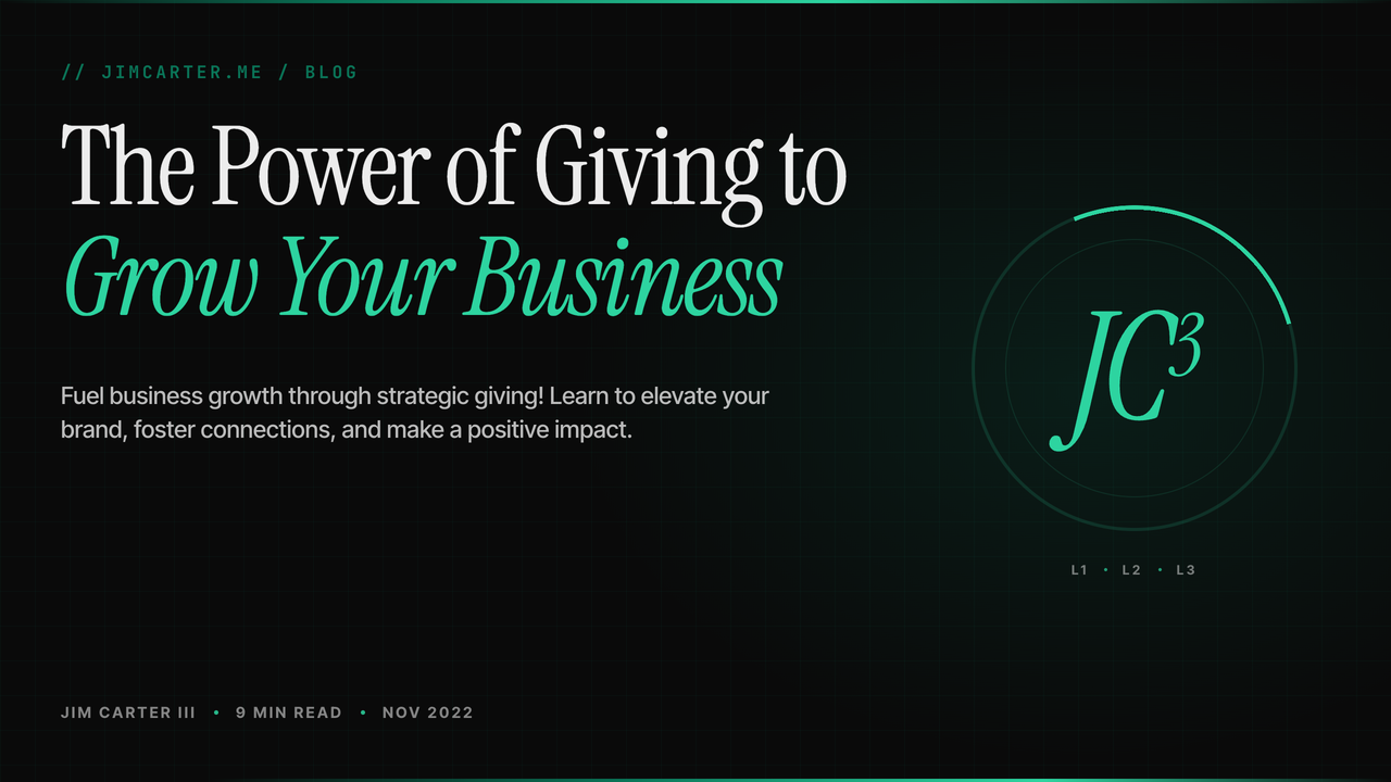 Cover image for The Power of Giving to Grow Your Business