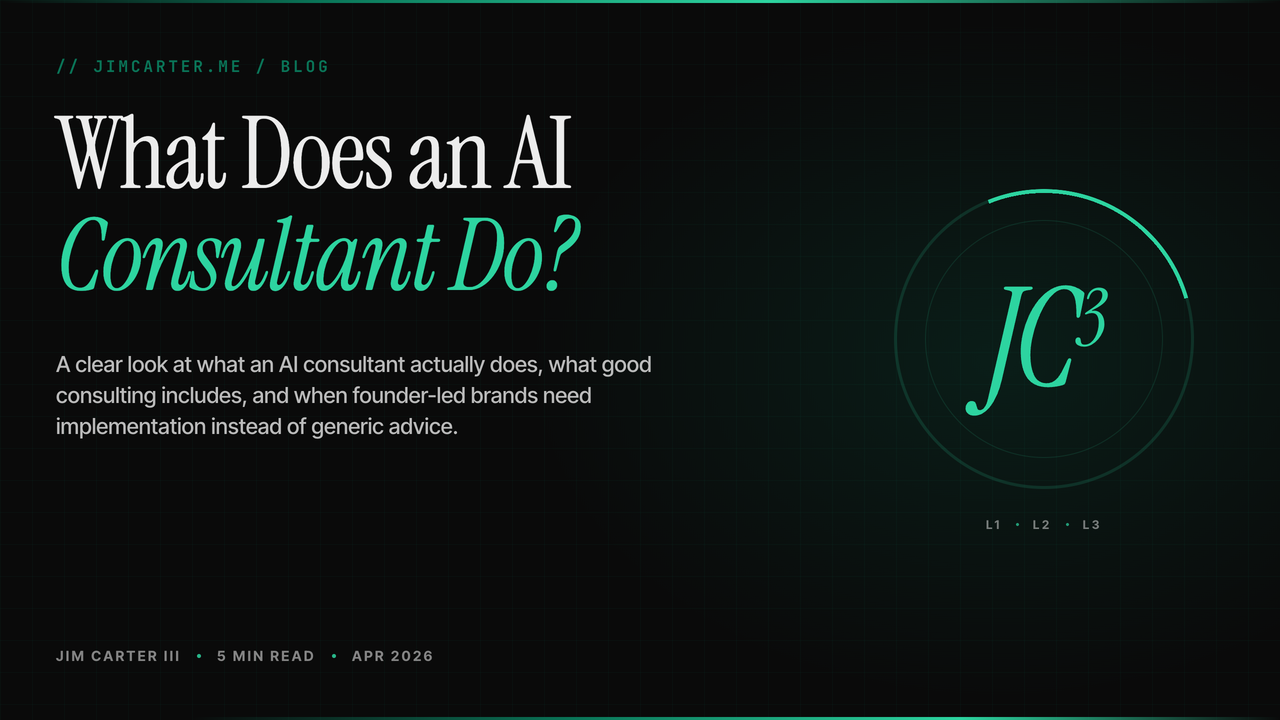 Cover image for What Does an AI Consultant Do?