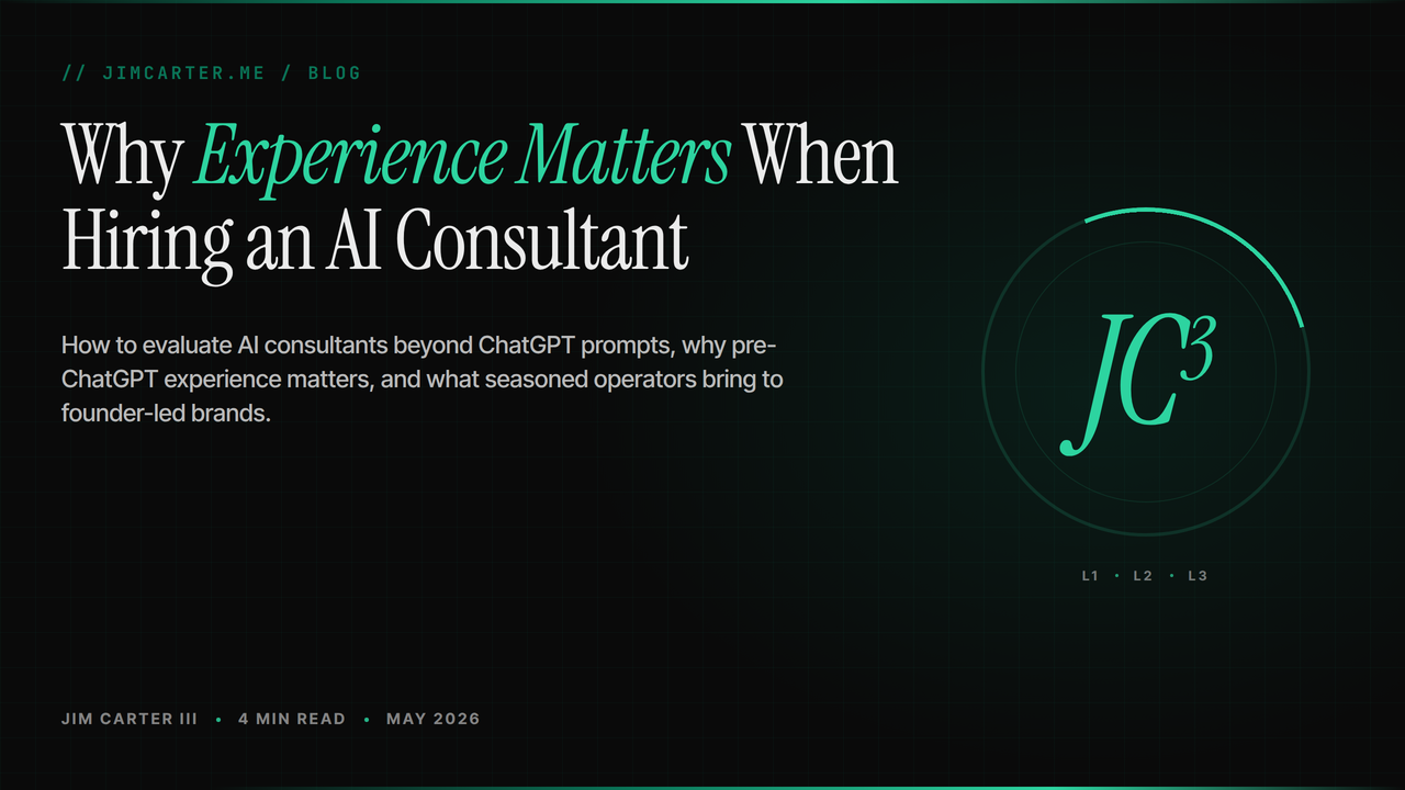 Cover image for Why Experience Matters When Hiring an AI Consultant