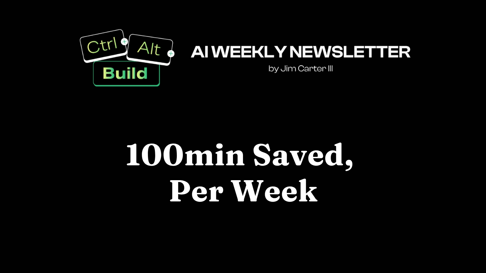 100min Saved Per Week