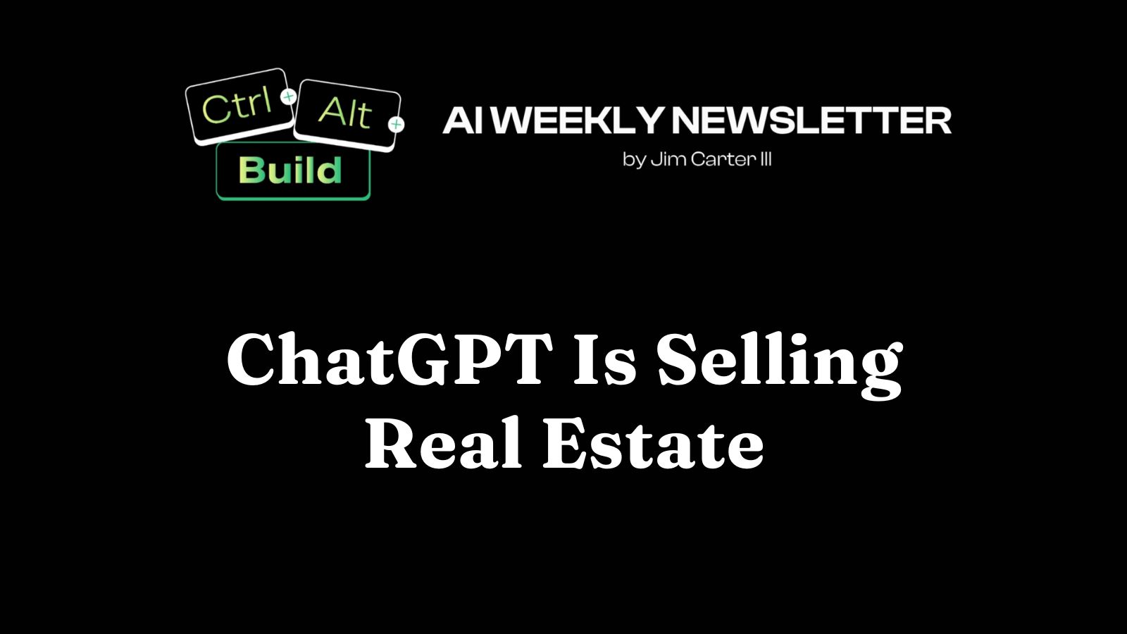 chatgpt selling real estate