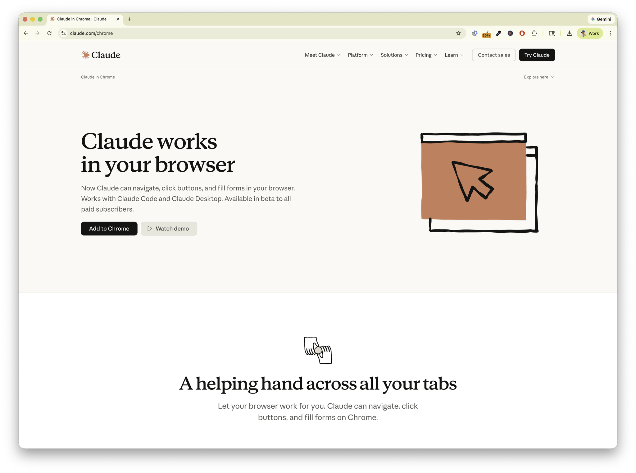 Claude in Chrome