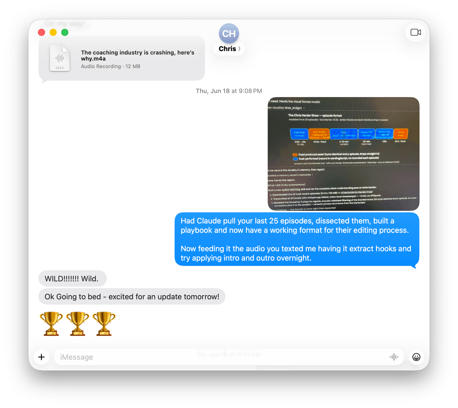 Screenshot of Chris Harder Jim Carter Convo