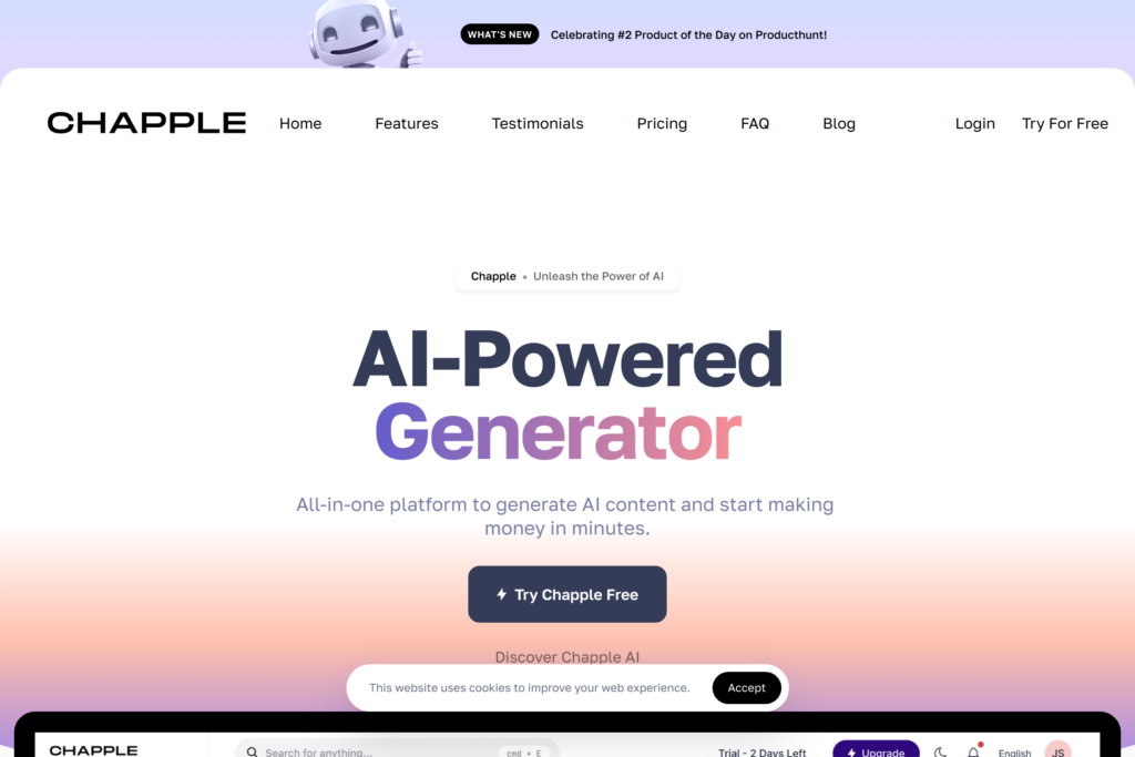 AI content creation platform for efficiency and monetization.