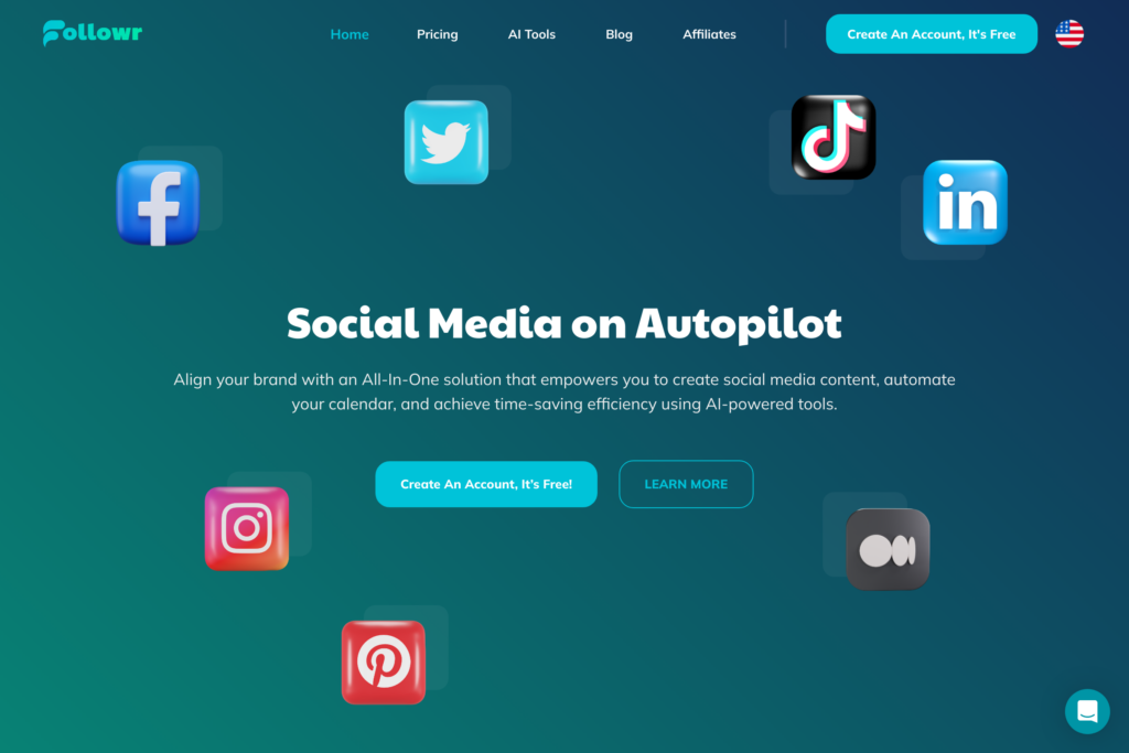 AI-driven social media management tool.