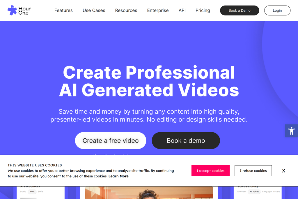 Create AI-generated presenter-led videos fast