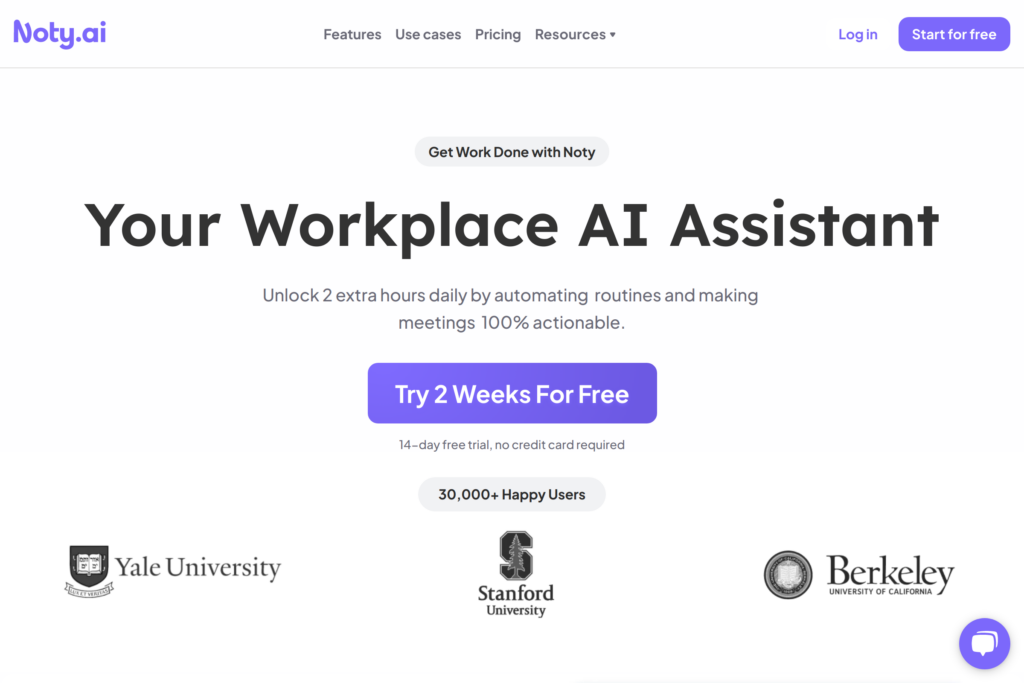 AI-driven workplace assistant to automate tasks.