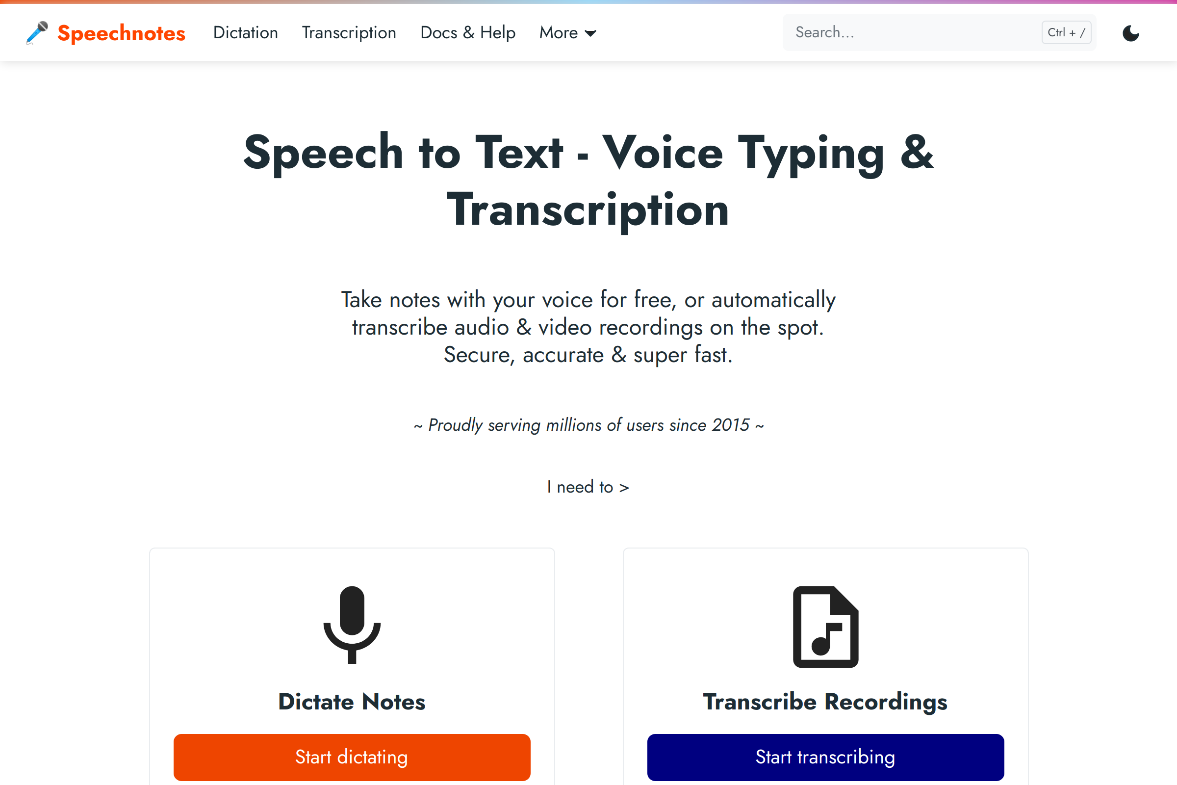 Speechnotes - Web-based speech-to-text tool & dictation service | Jim's ...