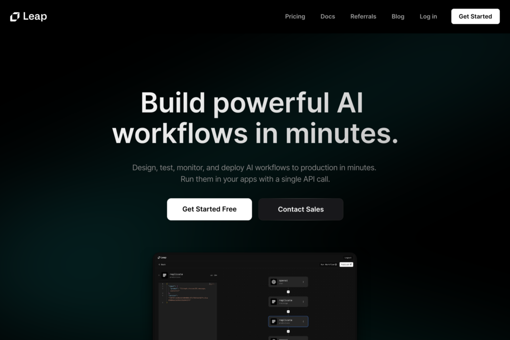 Design and deploy AI workflows quickly.