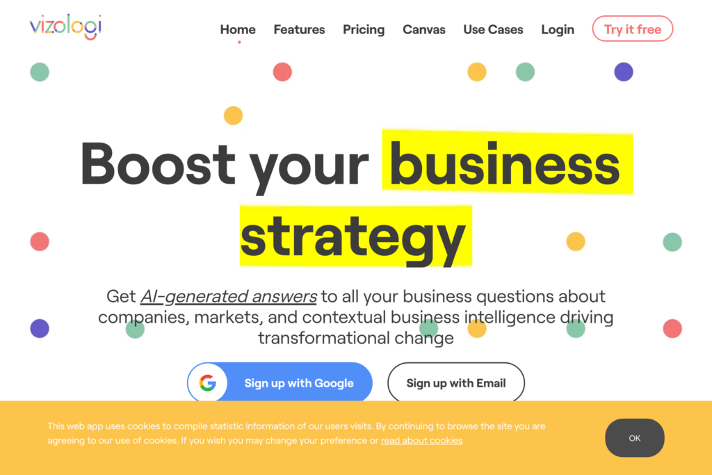 AI-driven business strategy and innovation software.