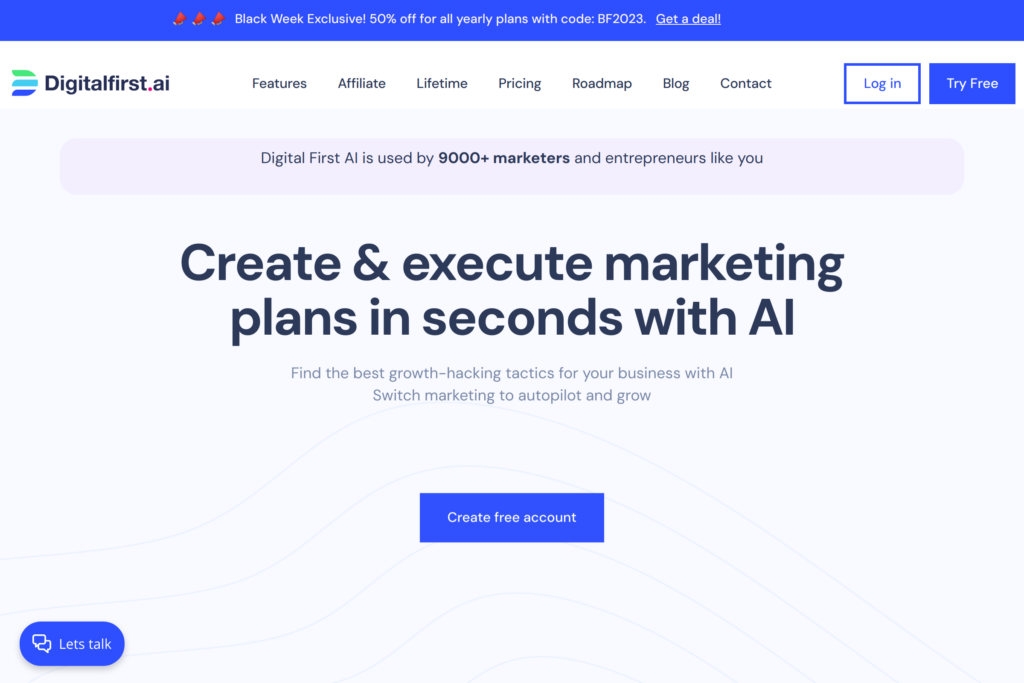 AI-powered marketing platform for strategy and growth.