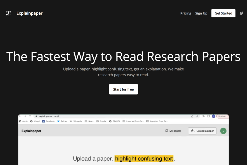 AI tool to simplify and explain research papers.