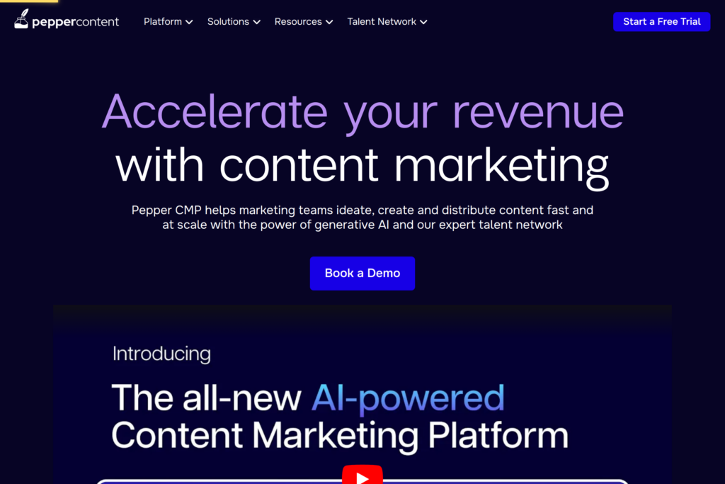 AI-driven content marketing platform