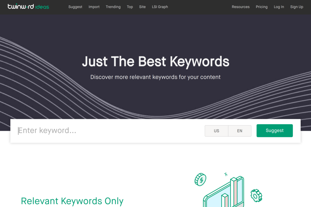 AI-powered keyword research and content tool.
