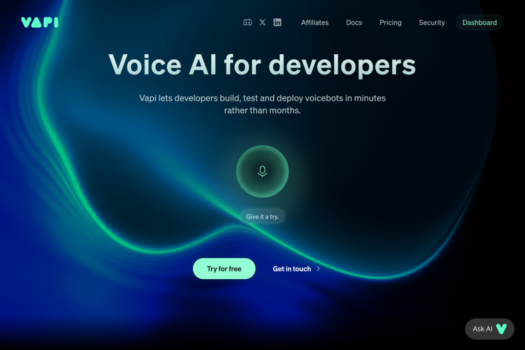 Voice AI platform for developer integration