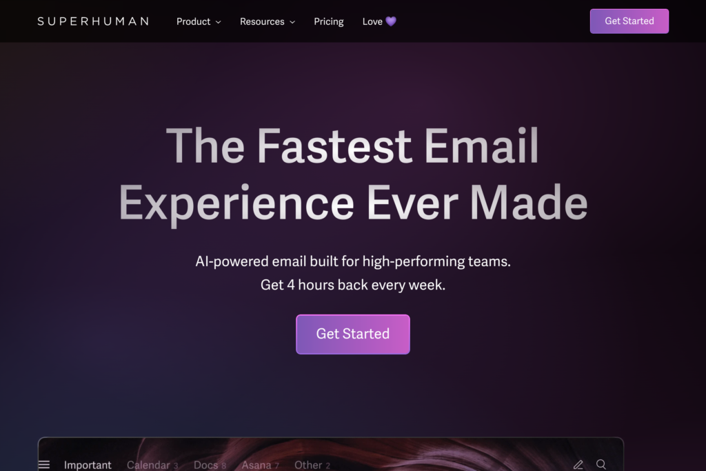 Blazingly fast AI-powered email for teams and individuals