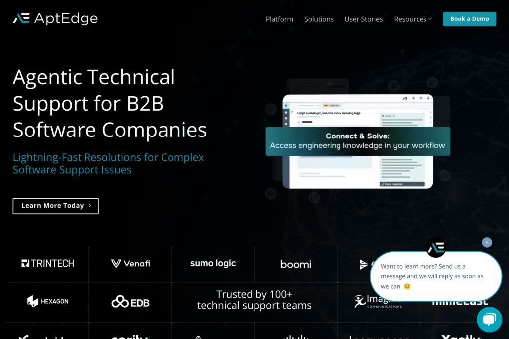 A screenshot of aptedge.io