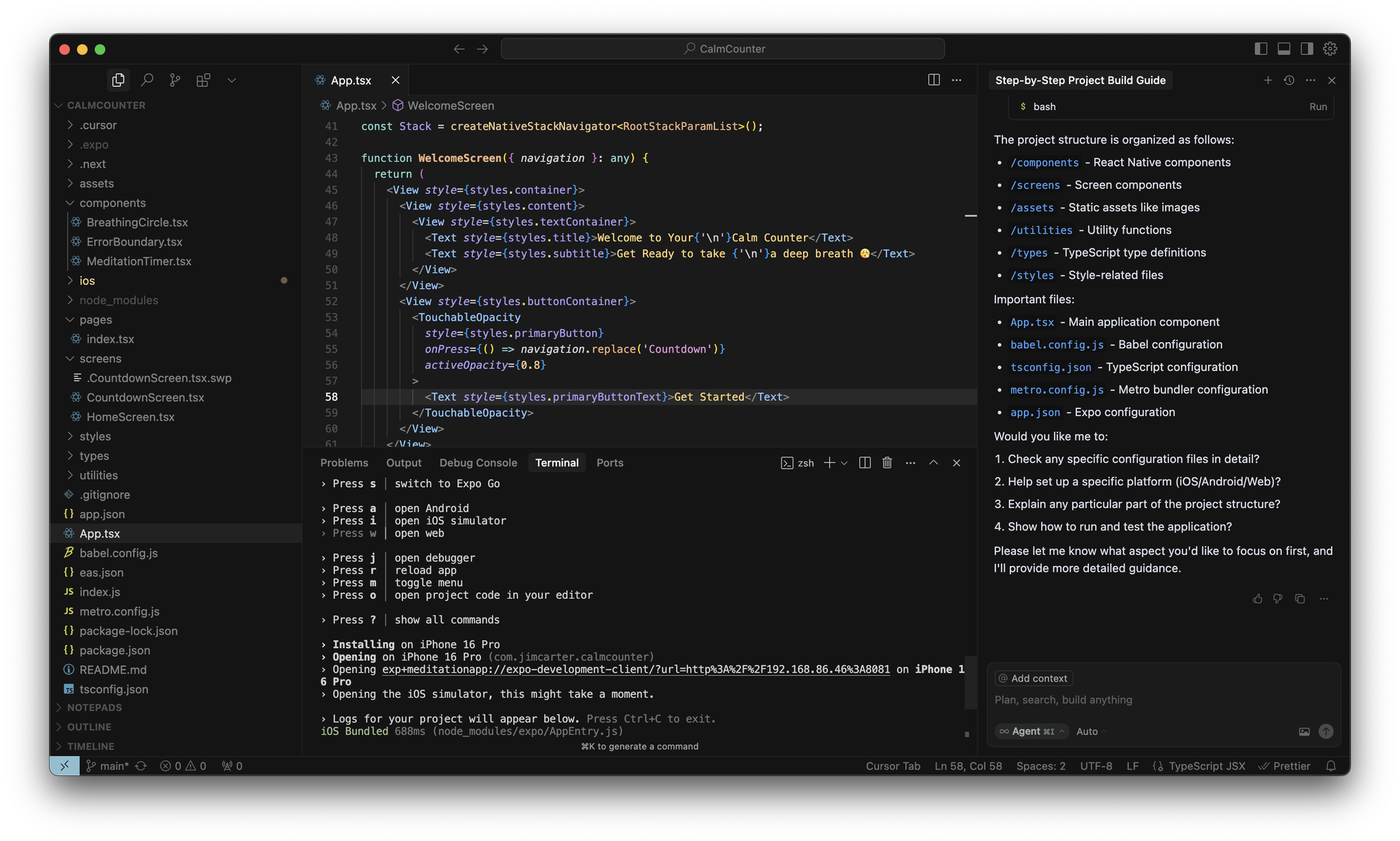 Calm Counter Code
