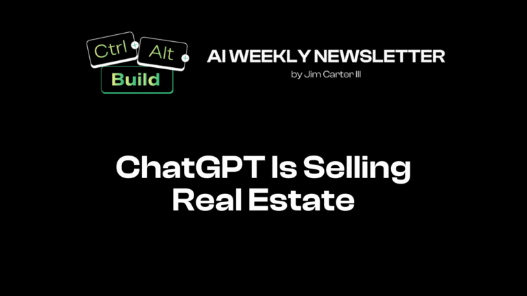 ChatGPT Is Selling Real Estate